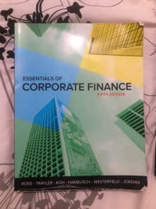 Essentials of Corporate Finance 5th Edition by Ross Trayler Koh 