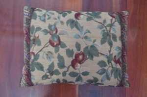 Tapestry cushion. 43 by 32cms. Zip off cover