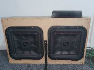 Kicker sub and amp custom box amp and wiring 