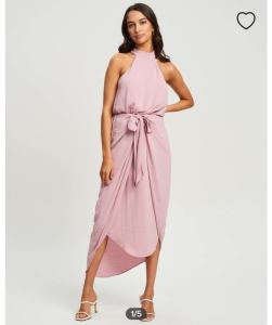 Brand new Tussah pink halter dress