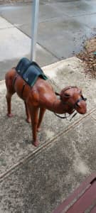 Collectable Handicraft wooden camel with saddle