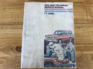 Genuine Jeep 1976 Workshop Manual CJ, Cherokee, J Series Truck, FSJ