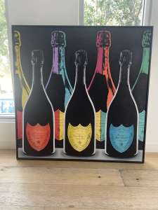 Andy Warhol Dom Perignon Tribute Painting
