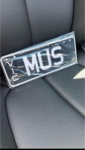 MUS license plates - rare!