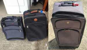 3 set suitcase 75cm, 60cm and 45cm , total $50 call to pick in campsie
