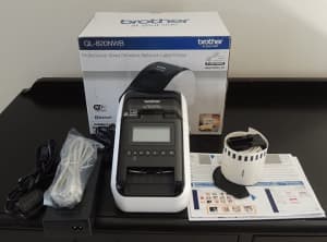 FOR SALE IS A LABEL BROTHER LABEL PRINTER QL-820NWB