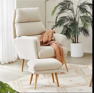Adairs Anderson occasional nursery chair armchair with footstool BNWT