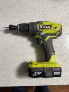 Ryobi drill driver with battery