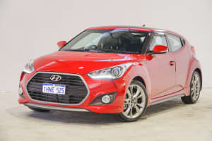 2016 Hyundai Veloster FS5 Series II SR Coupe D-CT Turbo Red 7 Speed Sports Automatic Dual Clutch