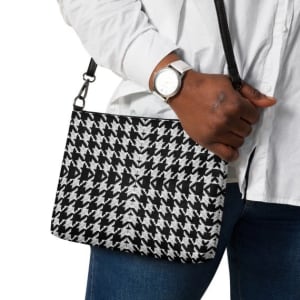 * Crossbody Bag Houndstooth Design With A Difference *