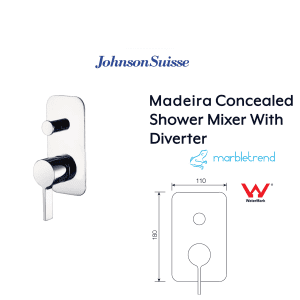 Johnson Suisse / marbletrend MADEIRA SHOWER MIXER WITH DIVERTER CHROME