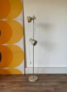 Vintage Retro Adjustable Twin Light Floor Lamp Industrial Stand
