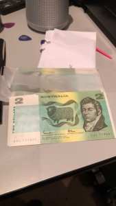 Two dollars notes