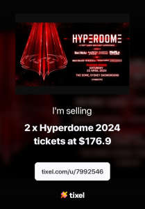 Hyperdome 2024 - 2 Tickets