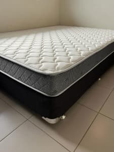 Queen bed (base and mattress)