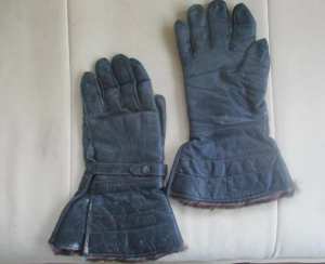 Fur lined Leather Motorcycle GLOVES Large $20
