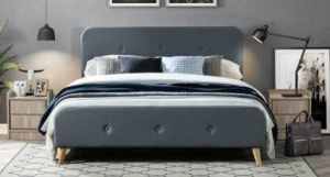Sophia Double Bed - Charcoal (Brand New)