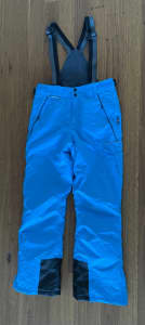 Stunning bright blue unisex ski pants Size 14