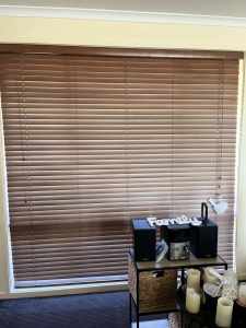 Assorted Timber Blinds - colour Brown Oak