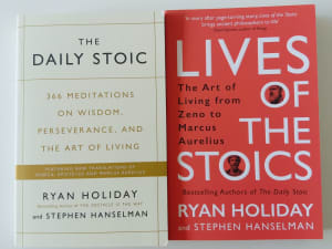 RYAN HOLIDAY: THE DAILY STOIC & LIVES OF THE STOICS $5 eac (BRAND NEW)