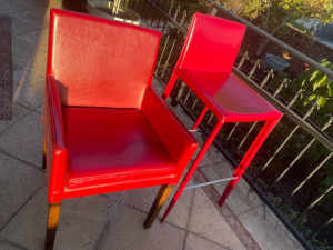 SOLD Dining chairs & stools