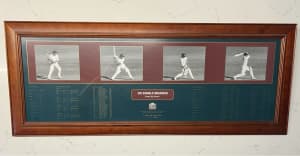 Don Bradman frame by frame limited edition memorabilia