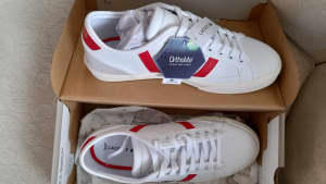 Lacoste sideline pro 222 white/red Leather size US8