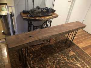 Custom built hall table Sofa table