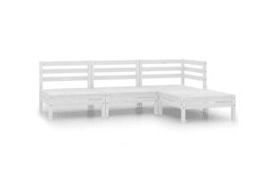 4 Piece Garden Lounge Set Solid Pinewood (SKU:806618) Free Delivery