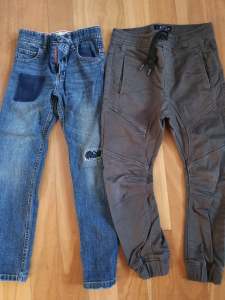 Boys designer Little Marc Jacobs jeans and Indie Kids combat pants