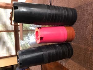 Plant pots 180 plastic cylindrical small tubes mixed colours