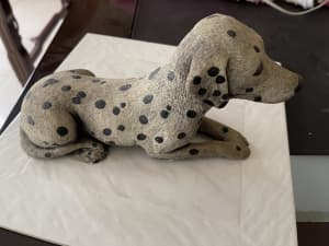 Clay Dalmatian Dog H13 L24cm