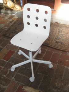 JULES Junior Office Chair (Height Adjustable) IKEA (White)
