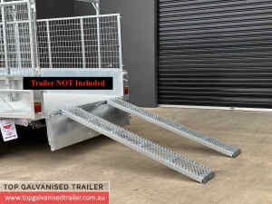 Trailer Ramps (Pair) Heavy Duty Ramps Galvanised 2m, 2ton Rated