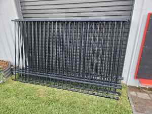 Black Pool fence panels x 7