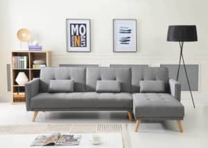 Brand New Reversible Sectional Sofa-bed Comfortable Firm Longue
