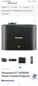 Panasonic pt ae8000 projector