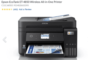 Epson EcoTank ET-4850 Wireless All-in-One Printer