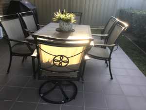 6 chair outdoor dining setting