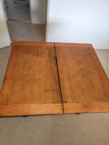 Antique walnut games and card table 