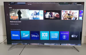 55 4K UHD TCL Android Smart TV 55P715