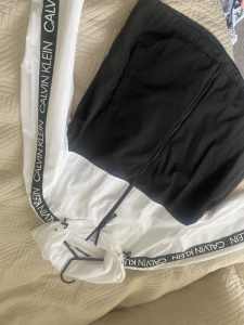 Calvin klein jacket white and black medium