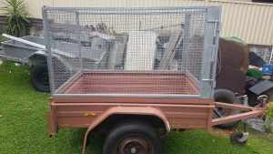 5 x 36 caged box trailer