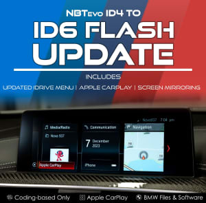 BMW NBTevo ID4 to ID6 Flash Update including Apple CarPlay Activation