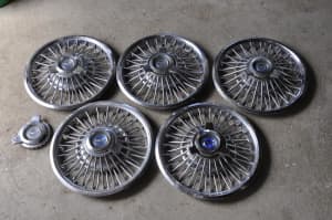 1966 Ford Mustang Wire Hubcaps x 5