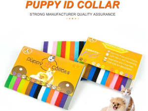 NEW PUPPY WHELPING ID COLLARS - 12PACK / 4 SIZES AVAL-FROM $5