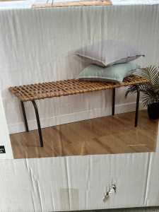 Rattan Woven Bench NEW IN BOX (Target) x3 Available