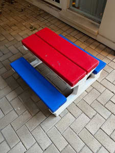 Kids Outdoor Table with Bench