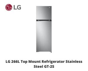 LG 266L Top Mount Refrigerator Stainless Steel GT-2S