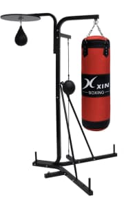 Boxing bag stand comes with all bags.